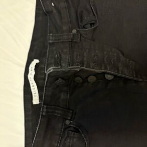 Celebrity Pink black Jeans with Button Fly